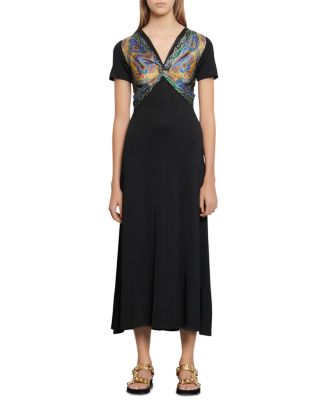 Sandro Rabba Printed Midi Dress | Bloomingdale's