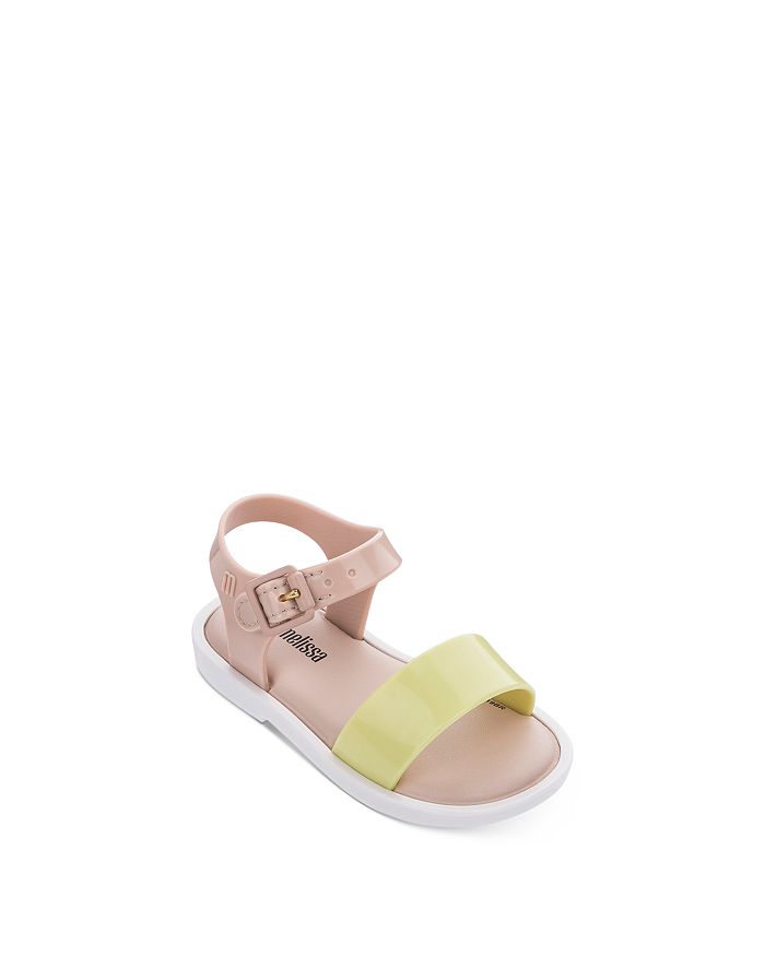 Mini Melissa Girls' Color-blocked Sandals - Walker, Toddler In Yellow/pink