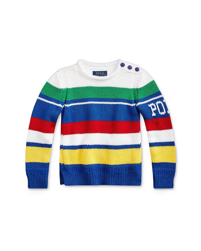 Ralph Lauren Girls' Striped Rollneck Sweater - Little Kid | Bloomingdale's