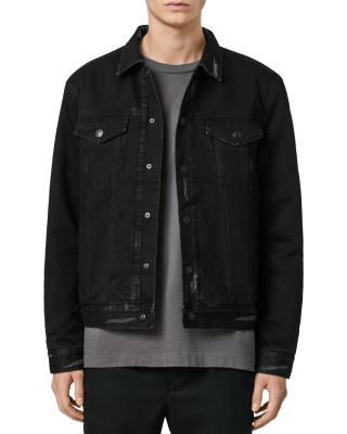 allsaints mens denim jacket