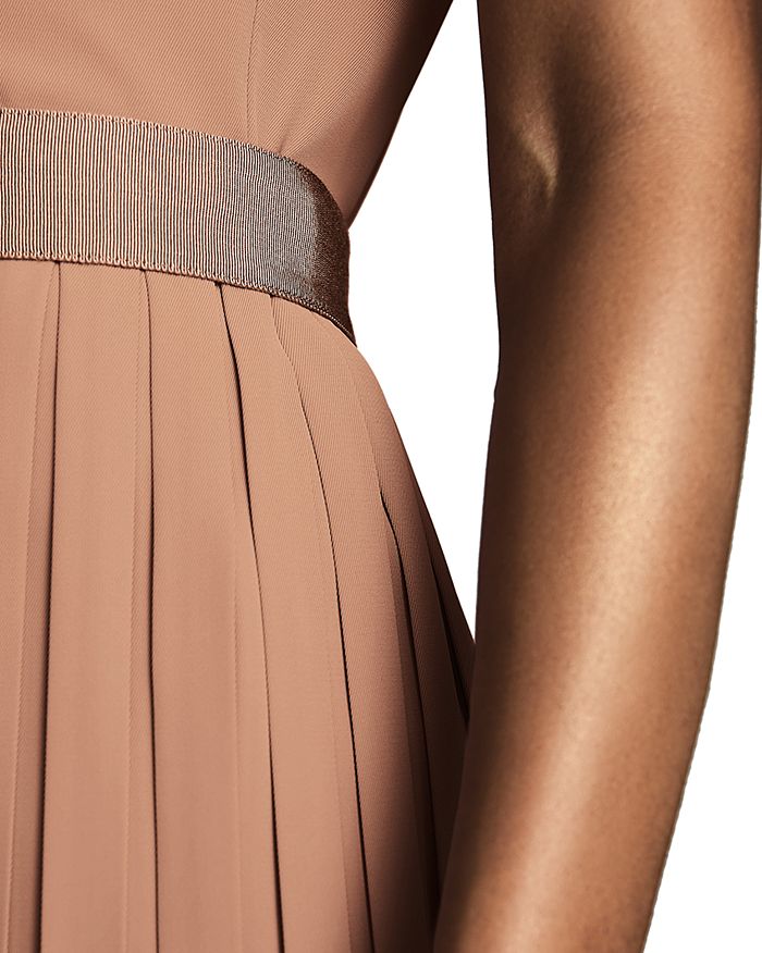 reiss linnea pleated shift dress REISS Linnea Pleated Sleeveless Mini Dress