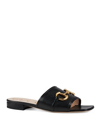 Gucci Women's Horsebit Slide Sandals | Bloomingdale's