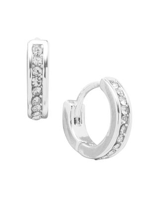 ralph lauren channel set hoop earrings