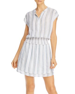 rails blue and white striped dress