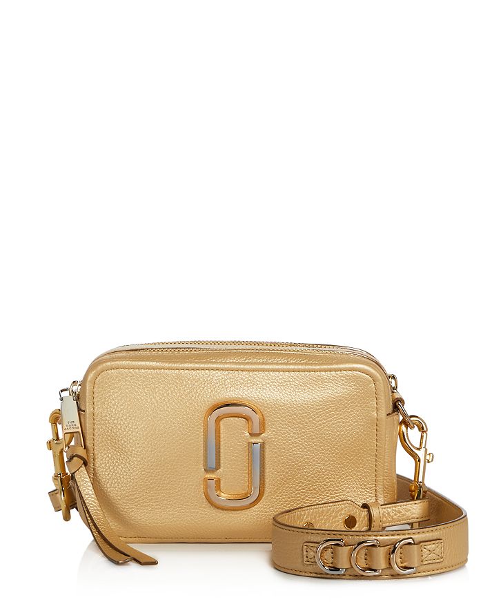MARC JACOBS Softshot Pearlized Leather Crossbody | Bloomingdale's