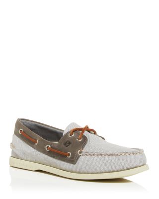 mens gray sperry boat shoes