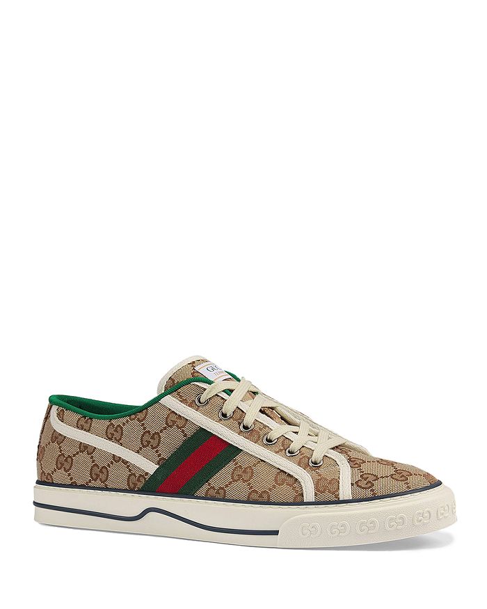 Gucci Men's Tennis 1977 GG Canvas Lace Up Sneakers | Bloomingdale's