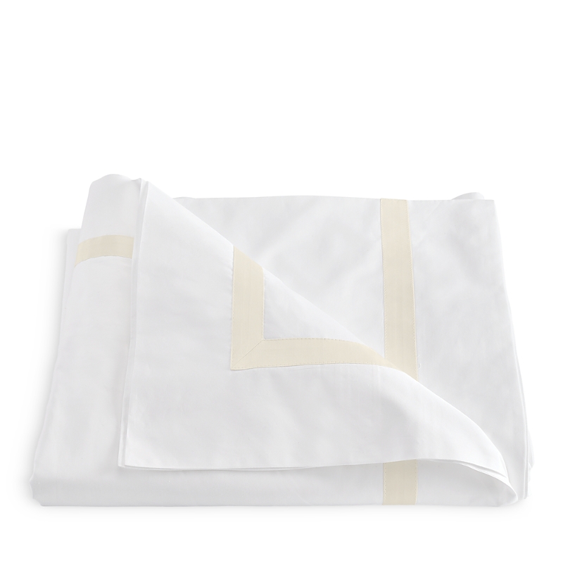 Matouk Lowell Duvet Cover In Ivory