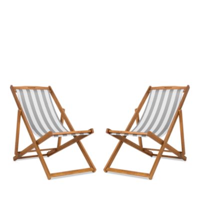 Loren Foldable Sling Chairs, Set of 2