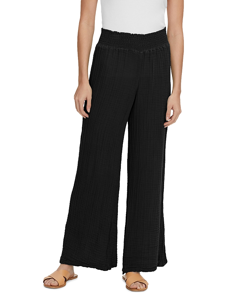 Michael Stars Smocked Wide-Leg Pants