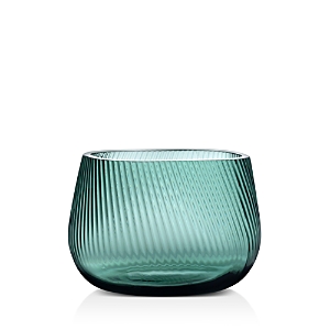 Shop Nude Glass Opti Smoked Green Medium Vase
