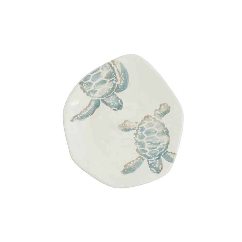Vietri Tartaruga Turtle Tail Salad Plate In Multi