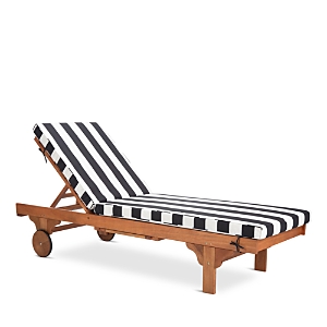 Safavieh Newport Chaise Lounge Chair With Side Table In Natural/black/white