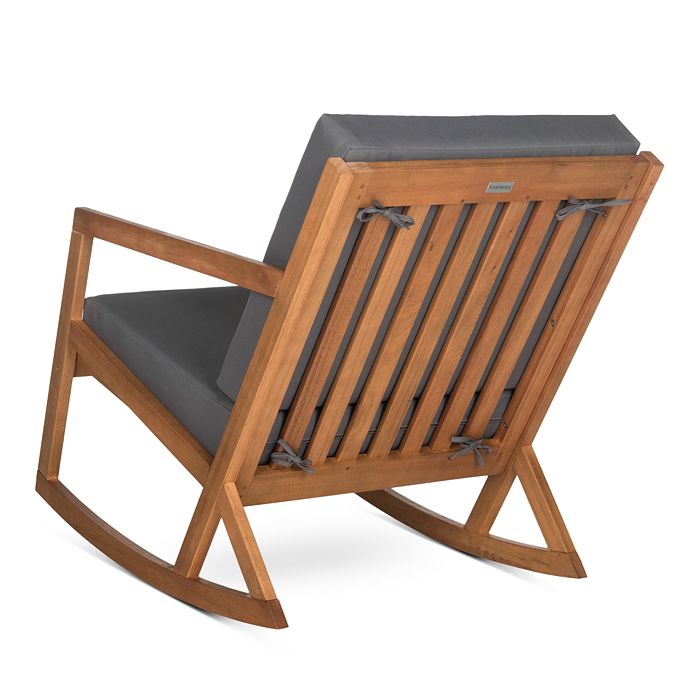 Shop Safavieh Vernon Rocking Chair In Gray/natural