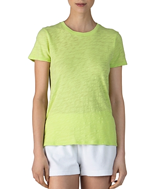 Atm Anthony Thomas Melillo Schoolboy Crewneck Tee In Key Lime