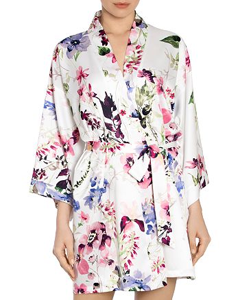 In Bloom by Jonquil - Floral-Print Wrap Robe