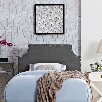 Laura Upholstered Fabric Headboard, Twin