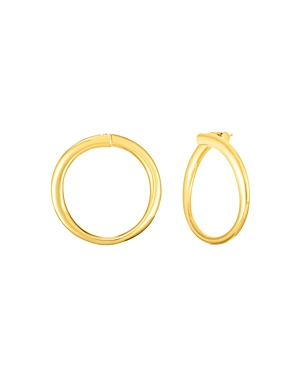 Roberto Coin 18K Yellow Gold Contours Round Hoop Earrings