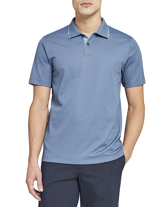 THEORY STANDARD TIPPED REGULAR FIT POLO SHIRT,H1194510