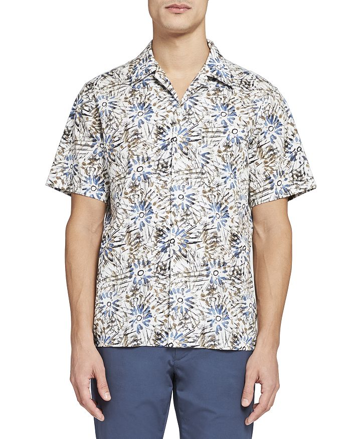 THEORY FLORAL CAMP SHIRT - 100% EXCLUSIVE,K0474523