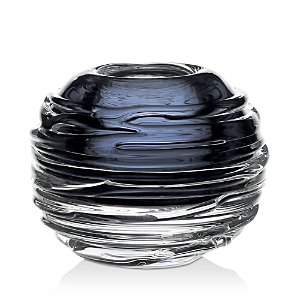 William Yeoward Crystal Miranda Globe Vase 3 In Steel Blue