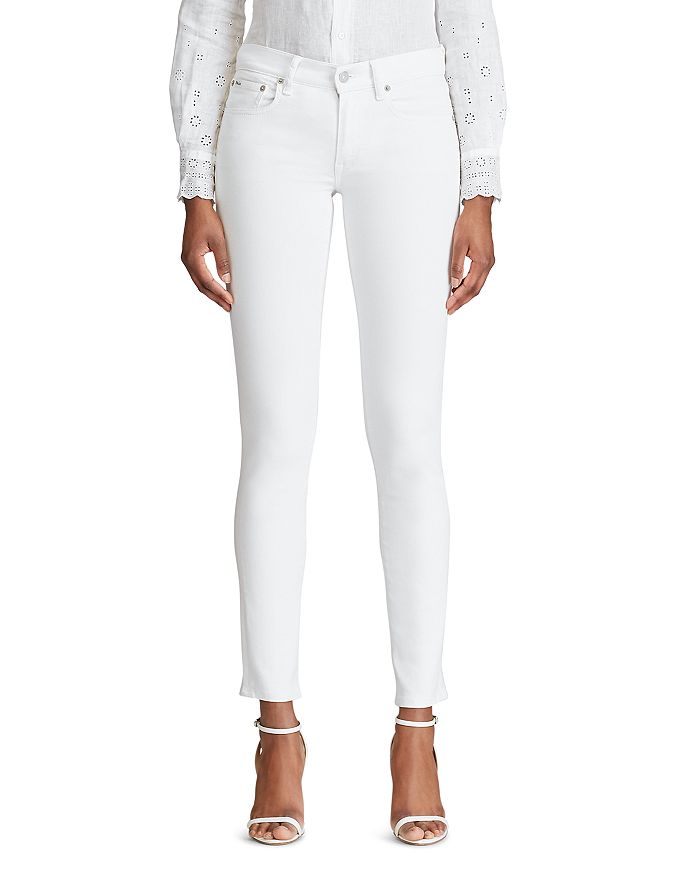 Ralph Lauren Tompkins Skinny Jeans in White | Bloomingdale's