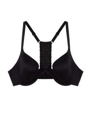 Future Foundation Lace-Racerback Front-Close Contour Bra