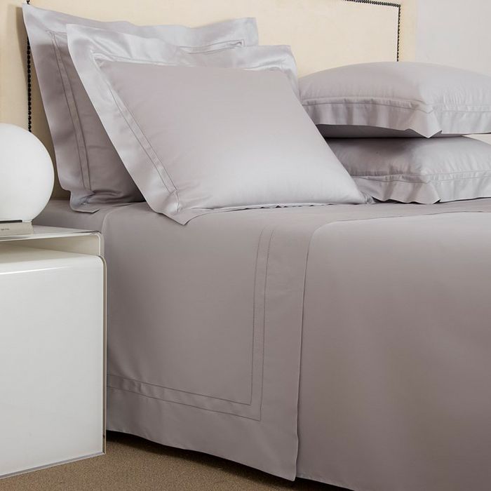 Frette Essentials Doppio Ajour Queen Duvet Cover In Milk