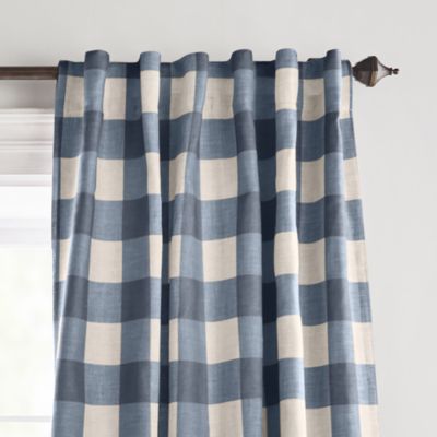 Grainger Buffalo Check Blackout Window Curtain, 52&amp;quot; x 84&amp;quot;