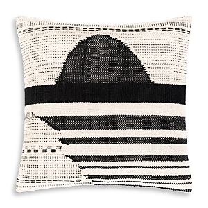 Surya Banksia Decorative Pillow, 20 X 20 In Beige/black