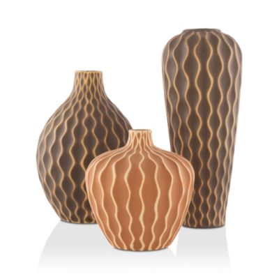 Surya - Waves 3 Piece Vase Set