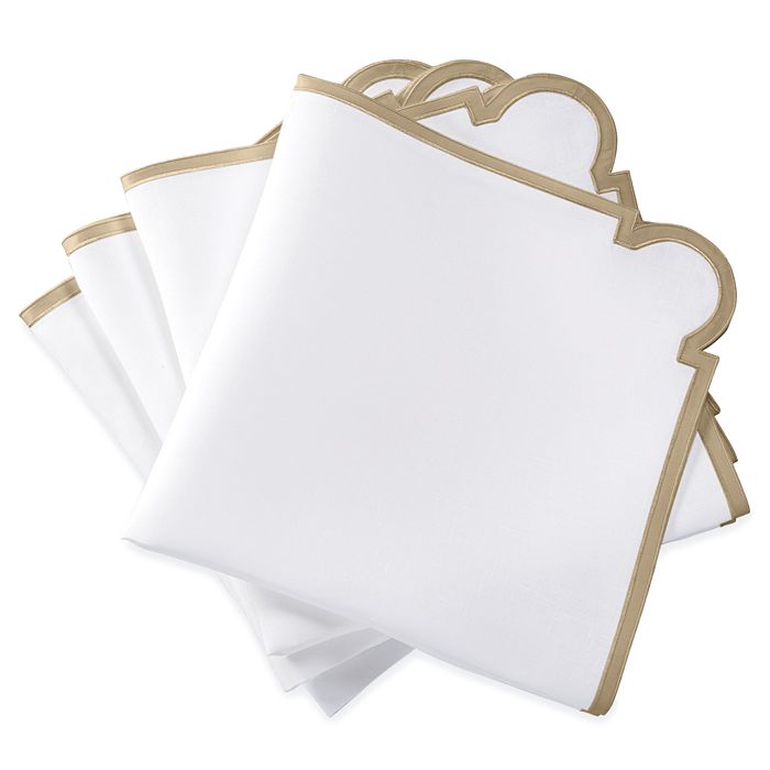 Matouk Mirasol Napkin 22 X 22, Set Of 4 In Champagne