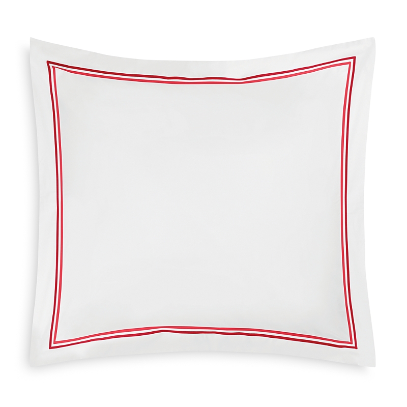 Matouk Essex Cotton Percale Euro Sham In Hibiscus