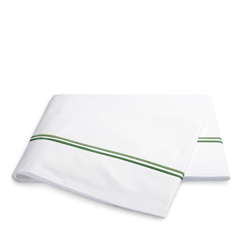 Matouk Essex Flat Sheet, King In Green