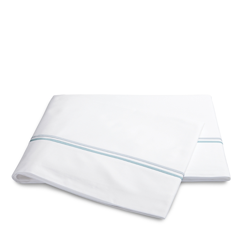 Matouk Essex 350 Thread Count Flat Sheet In Pool