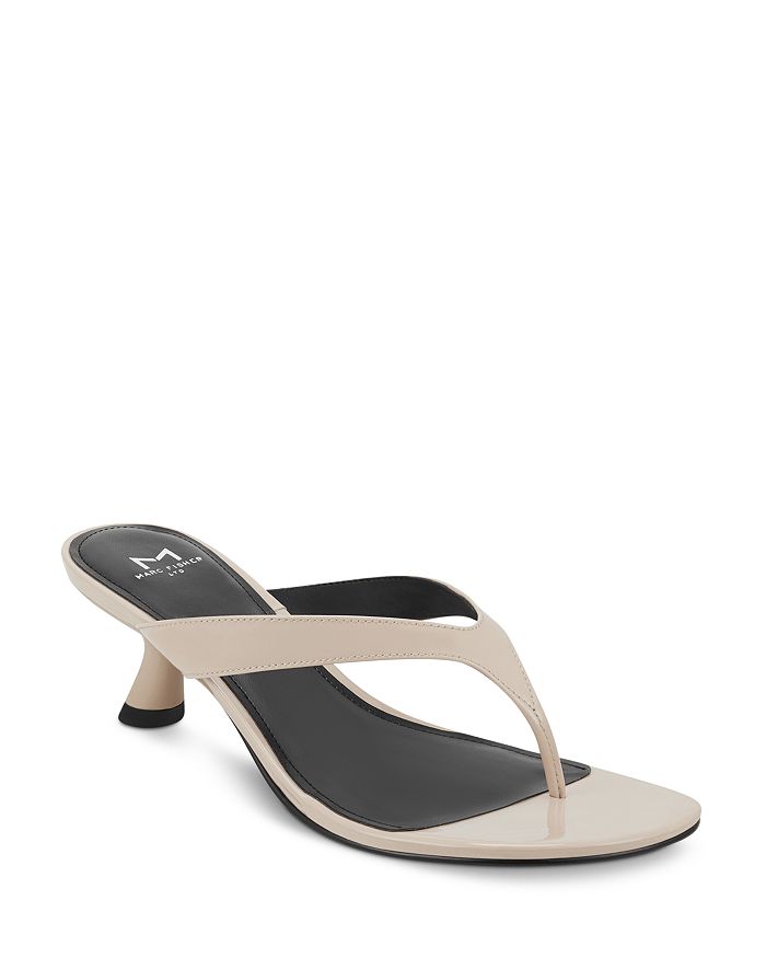 Marc Fisher Ltd Women's Dahila Mid-heel Sandals In Light Natural Nappa