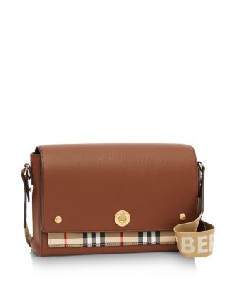 burberry check note crossbody