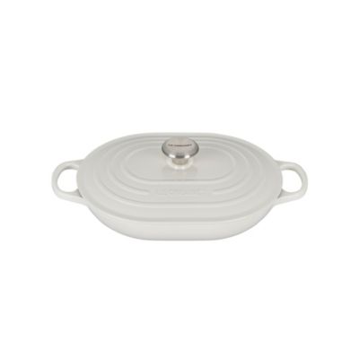 3.75 Qt Cast Iron Oval Casserole & Lid