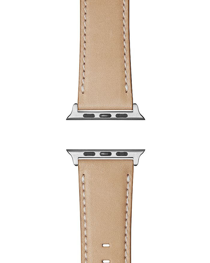 Shinola Aniline Leather Strap For Apple Watch, 24mm In Natural