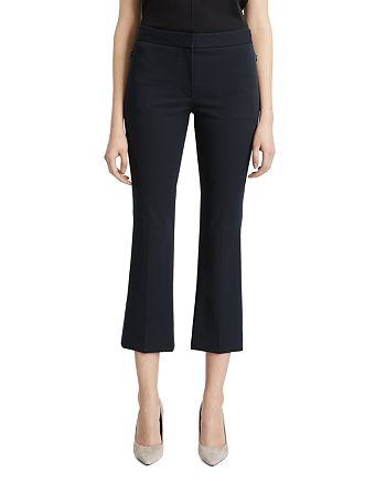 Theory Cropped Flare Leg Pants | Bloomingdale's