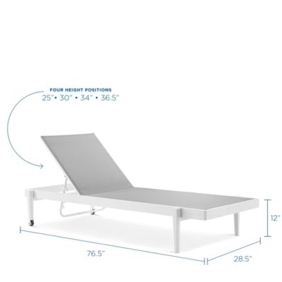 Charleston Outdoor Patio Chaise Lounge Chair