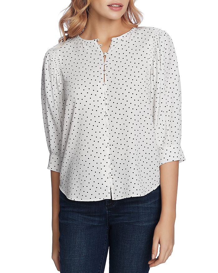 1.STATE SCATTER DOT BLOUSE,8120005