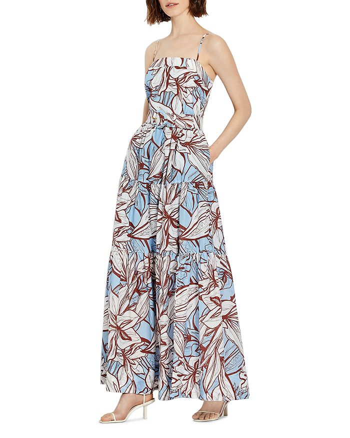 nicholas tiered floral maxi