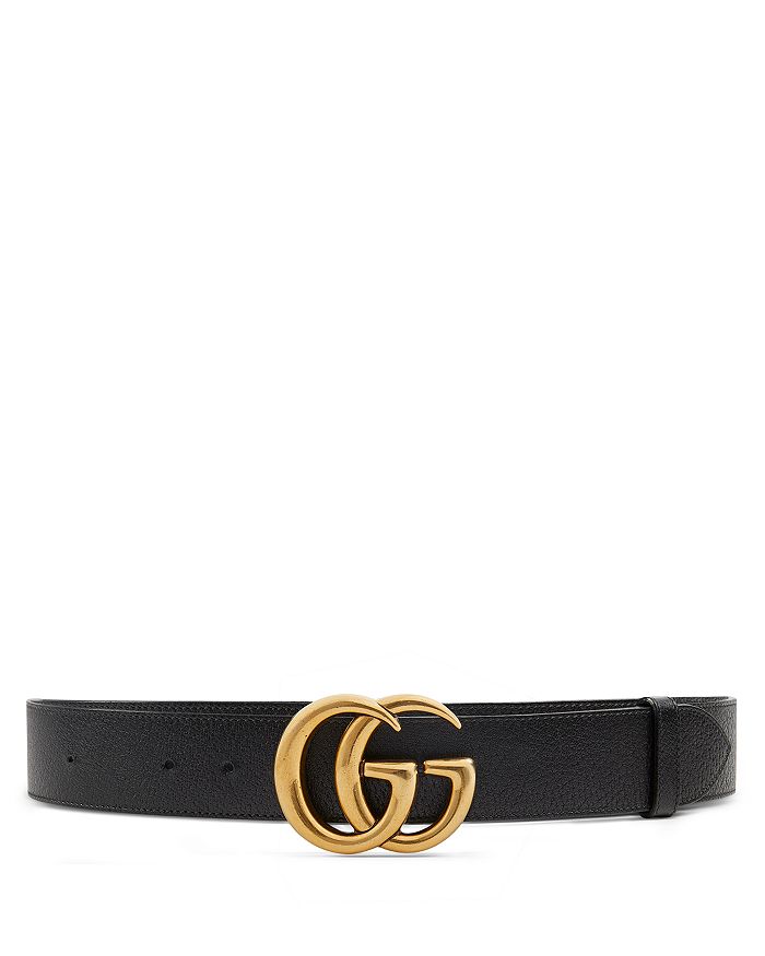 Gucci Men's Double G Buckle Leather Belt