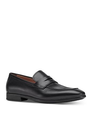 Salvatore Ferragamo Men's Recly Leather Slip On Penny Loafers - Wide ...