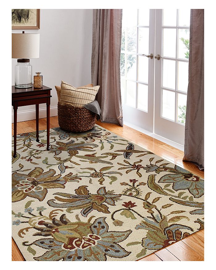 Bashian Valencia Al-101 Area Rug, 5' X 7'6 In Ivory