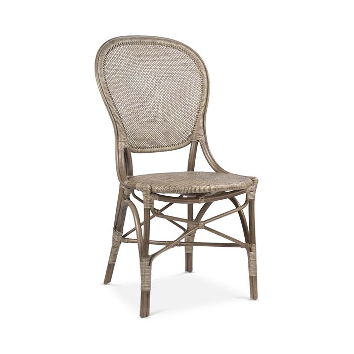 Sika Designs S Rossini Rattan Bistro Side Chair In Taupe