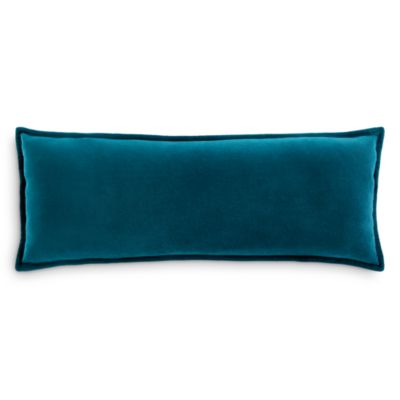 Cotton Velvet Lumbar Pillow