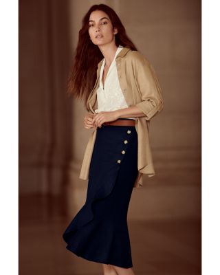 ralph lauren linen skirt