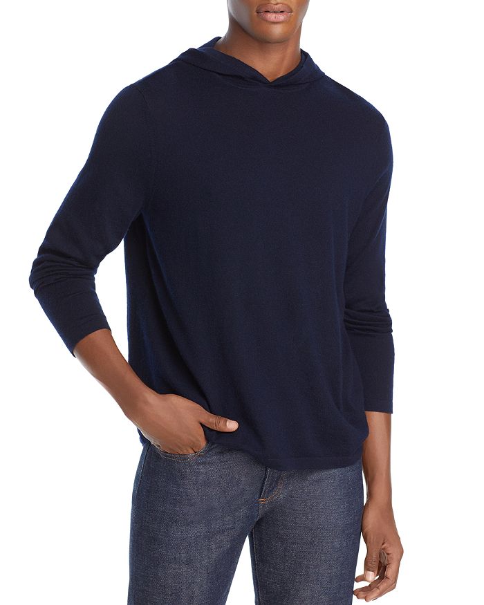 Vince Wool & Cashmere Pullover Hoodie In Coastal